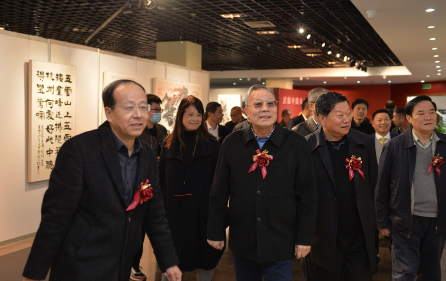 壮丽江山·书画篆刻作品展在浙江图书馆开幕