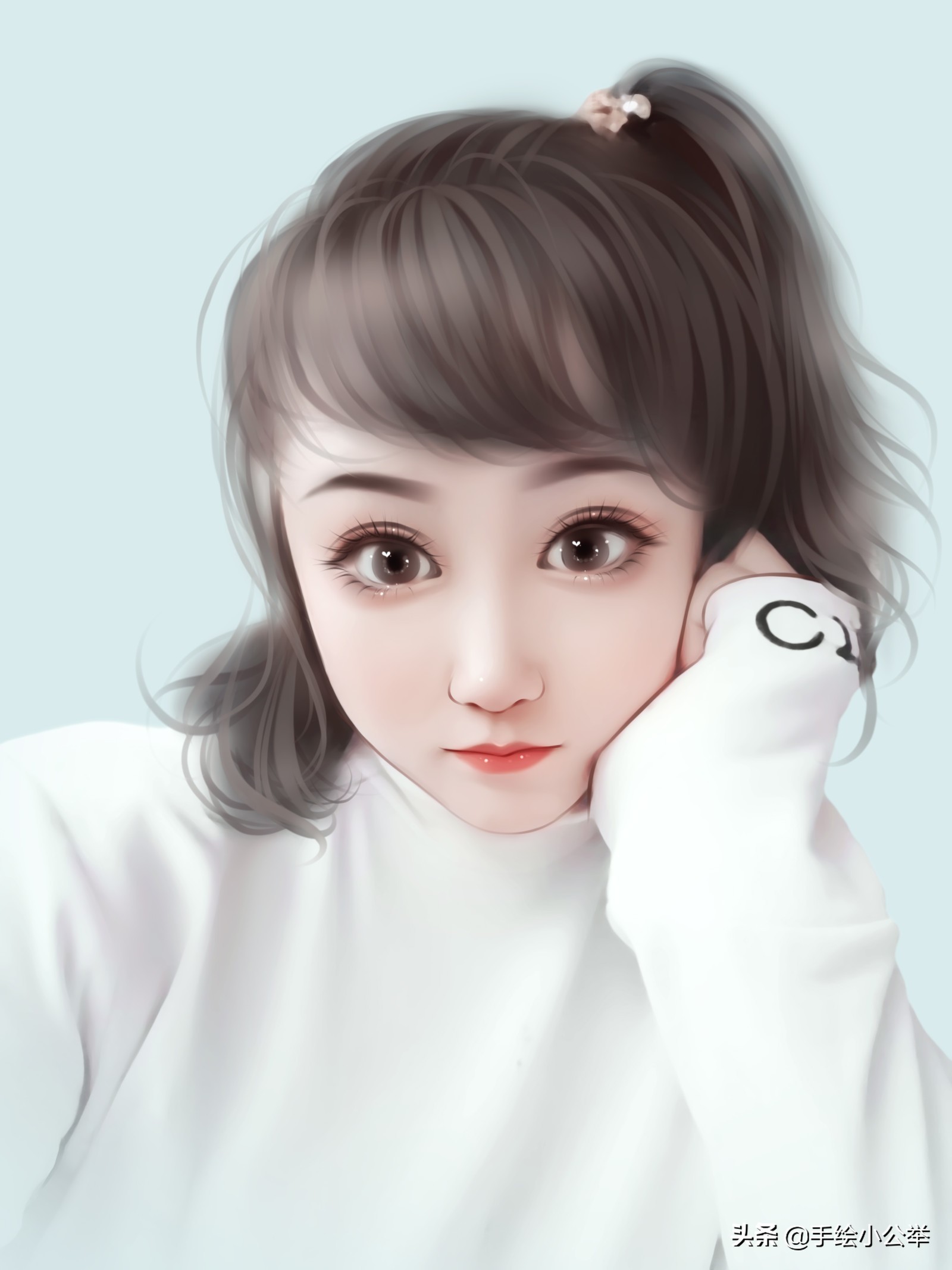 你的头像该换了,手绘女士头像年轻潮流,减龄网红气质绝美