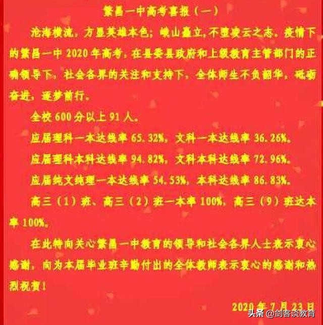 高考放榜，各校纷纷发布喜报，有含金量的喜报会写什么内容？
