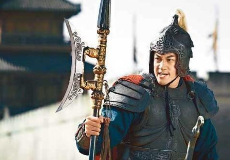 虽说是有勇无谋,但打起仗来却是毫不含糊,手持方天画戟,带上坐骑赤兔