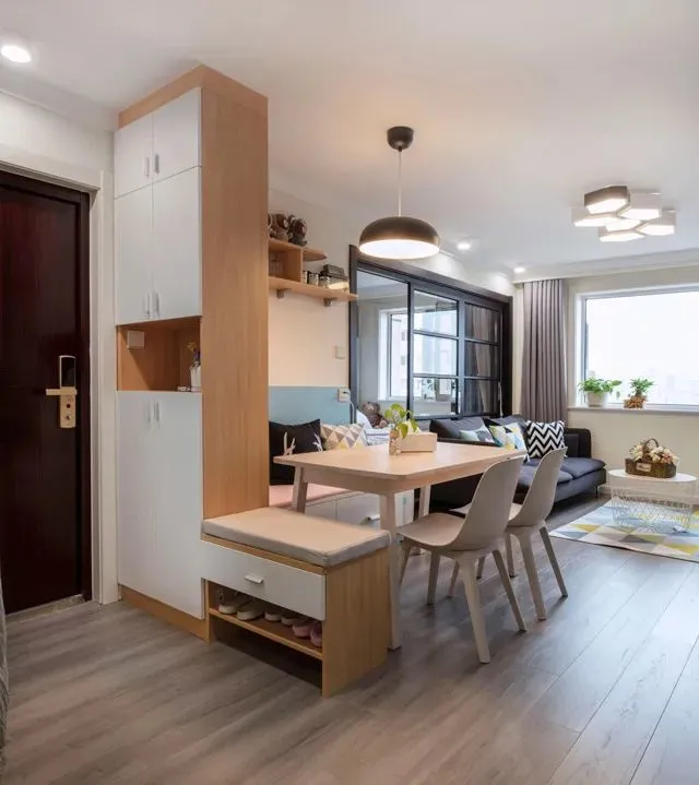 一进门客厅鞋柜沙发摆放图一进门就是客厅鞋柜放哪