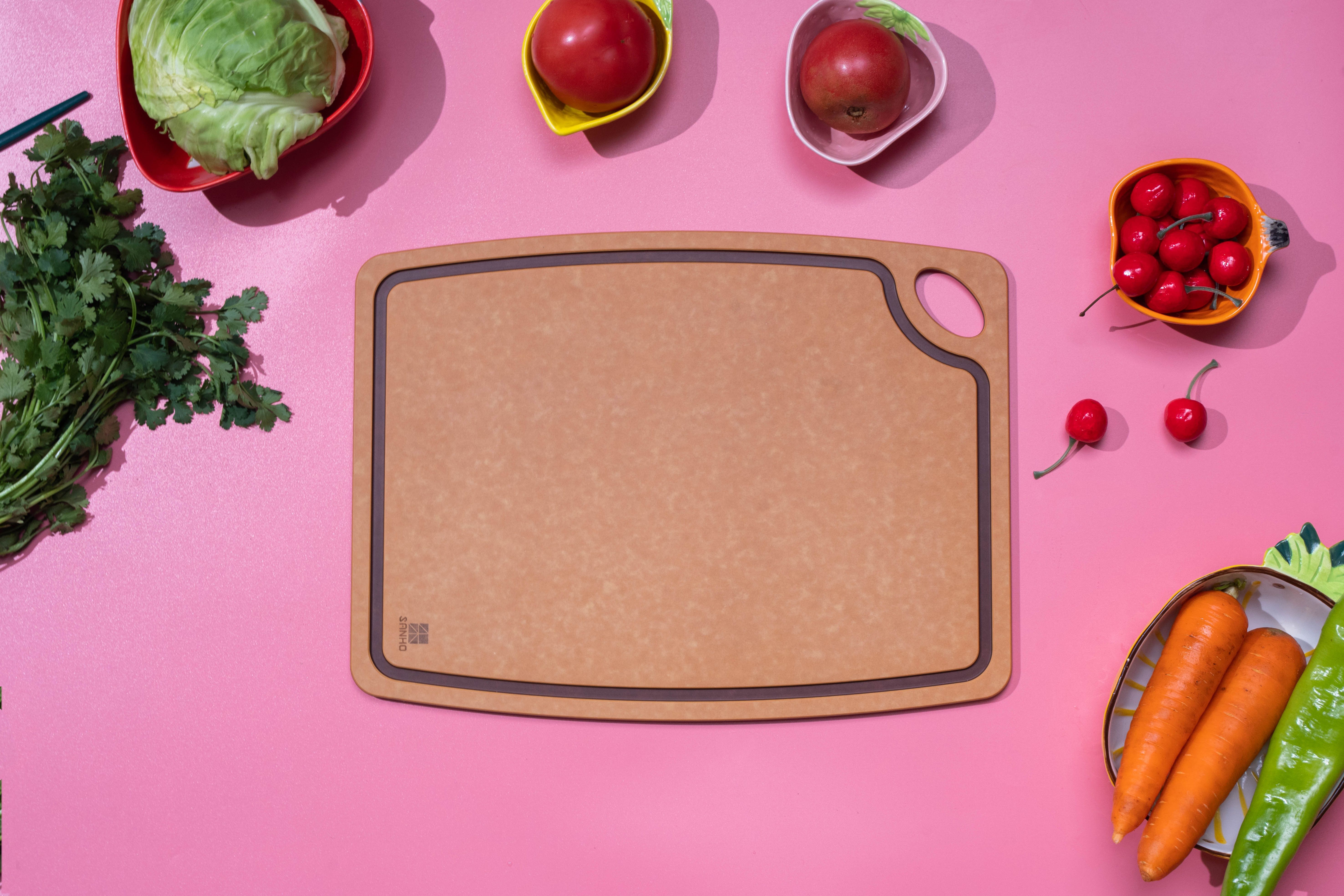 三禾松木纤维砧板：抗菌防霉，防划不掉屑！把好食品安全第一关