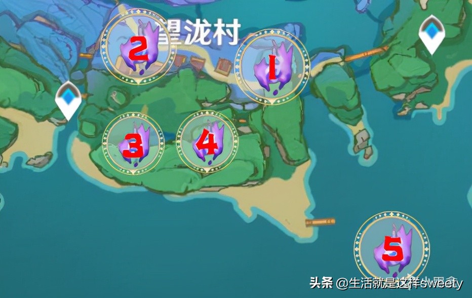 雷神瞳位置分布图（原神2.1雷神瞳分布位置大全）