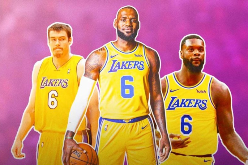 nba6号球衣有哪些人(美媒列出了湖人队史穿过6号球衣的12名球员，詹姆斯最大牌)