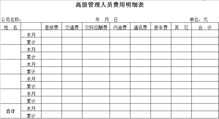 老会计收藏的8个会计常用Excel表格，免费赠送，赶紧收了