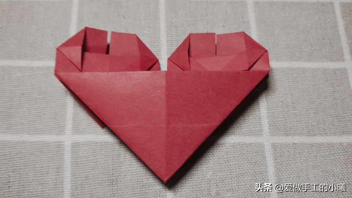 漂亮的双爱心书签，简单又别致，一张纸就完成