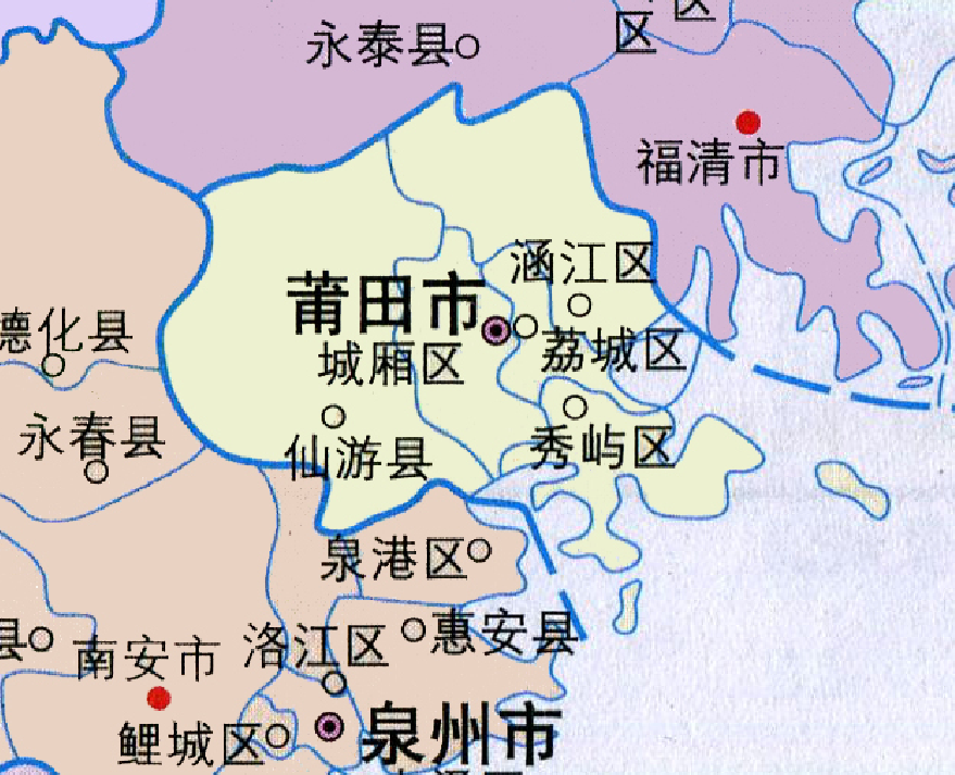 莆田各区县人口一览：仙游县90.51万，涵江区47.96万