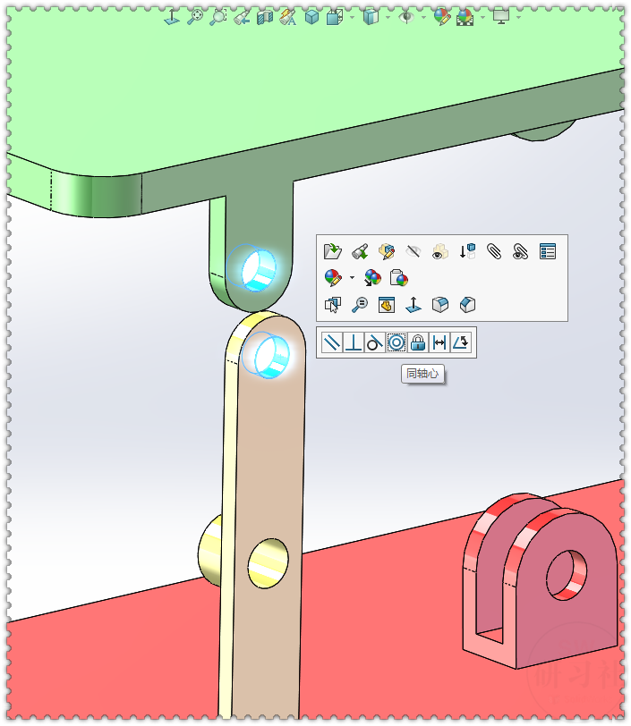 用SolidWorks制作一个简单的：活塞式平行四边形升降机构