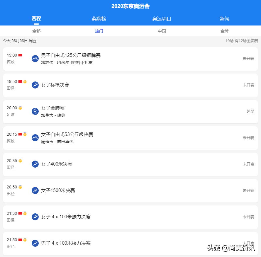 奥运会赛程2021多久结束(未来3日奥运会赛程安排明细，8月8日闭幕，中国还能夺得多少金？)