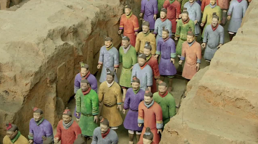 兵马俑颜色还原后,整个世界都为之轰动,有一种颜色至今难以复原
