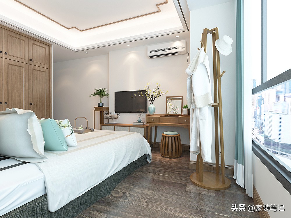 130㎡的简约新中式，全屋原木色系温馨感很强，有品位档次还好