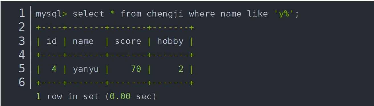 MySQL高級SQL語句