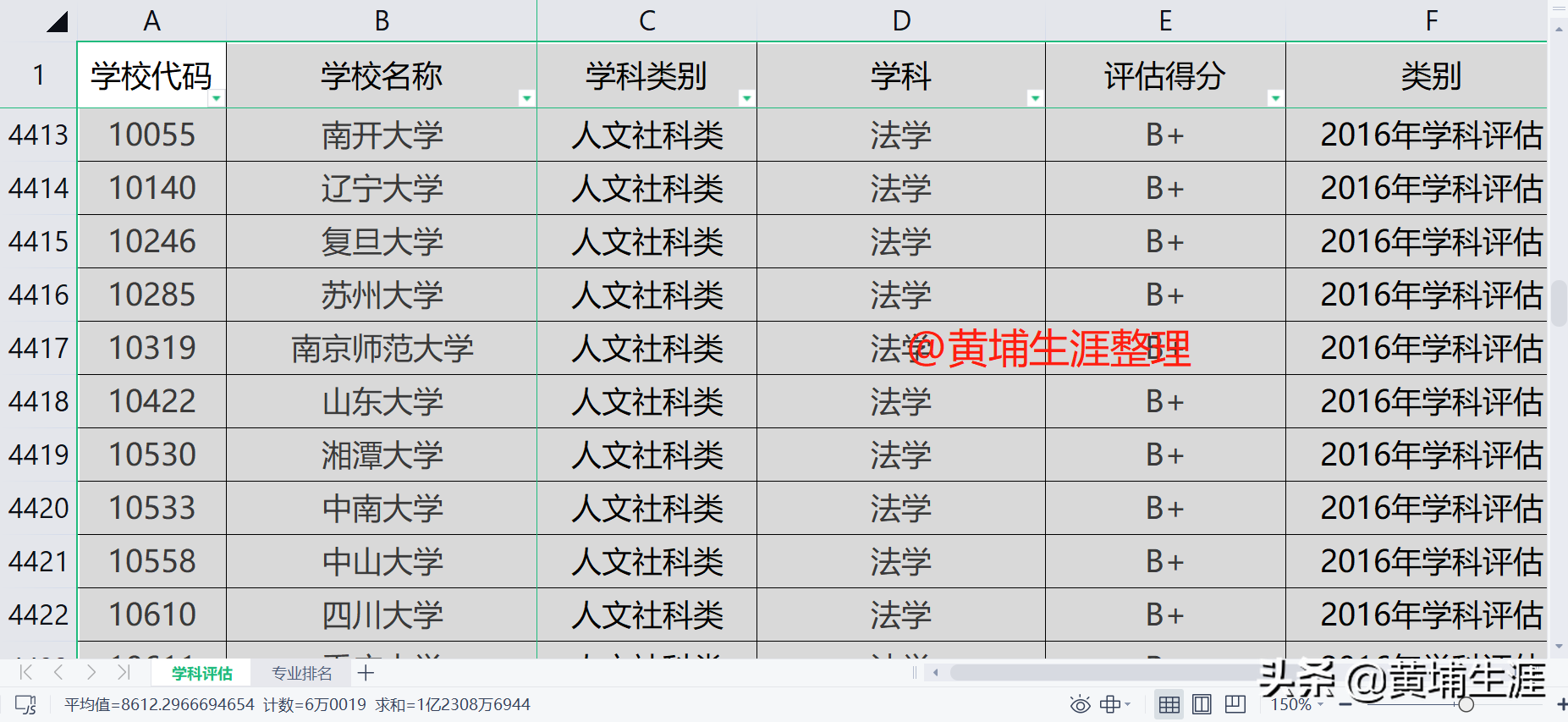 2021版高考志愿填报EXCEL数据库