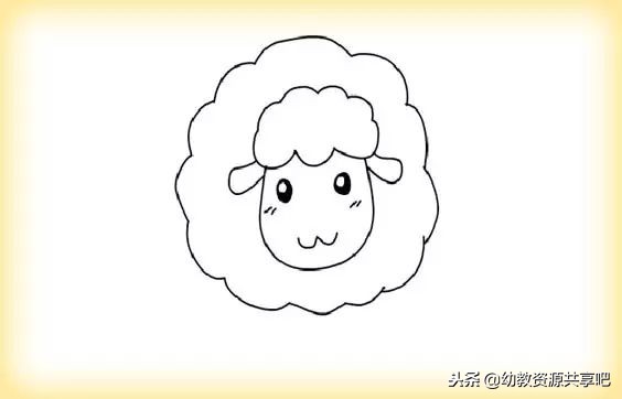「儿童简笔画」喜羊羊简笔画,别笑我只是一只羊,咩