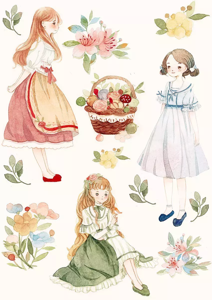 镜花水月，插画师用一支水彩笔画出一个梦想王国！