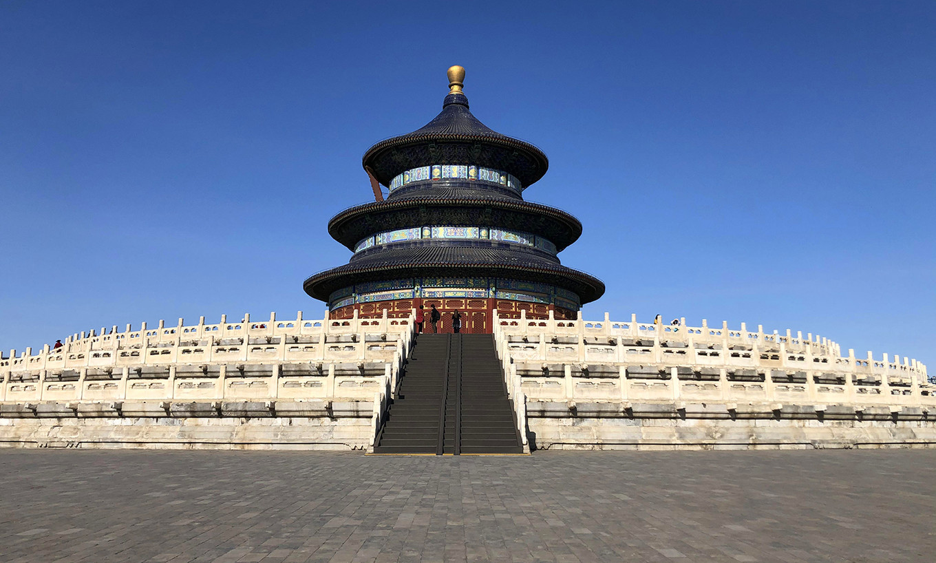 这里的树长得很好,其实整个天坛公园的环境都是非常的不错,干净北宰牲