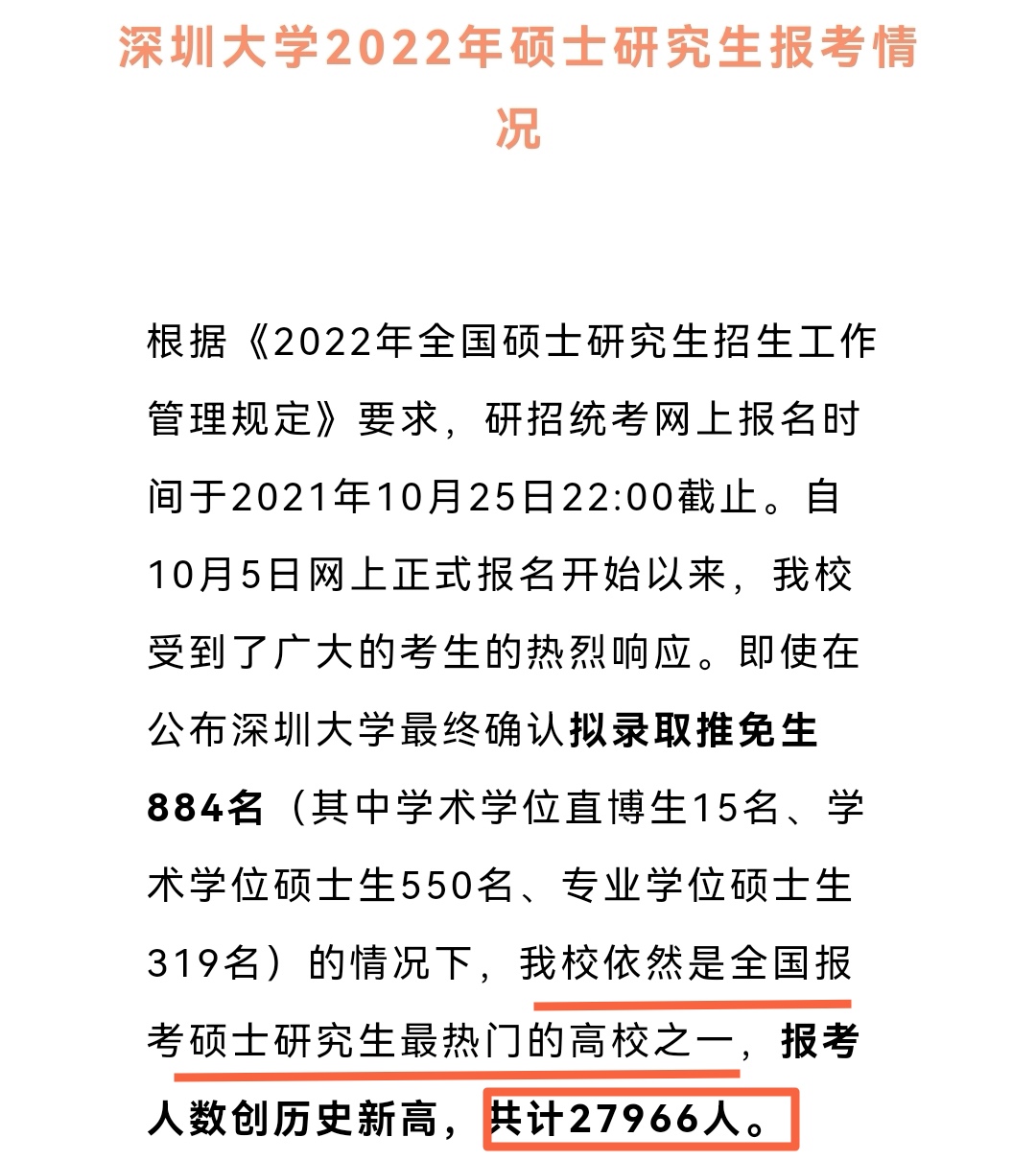 深圳大学，27966人报考，还有哪些考研热门院校？