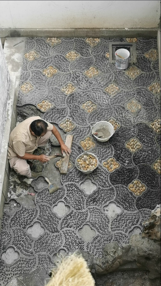 石子路怎么铺不会掉地面铺石头路的方法步骤