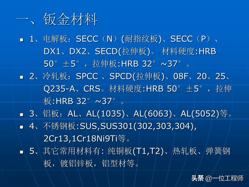 钣金加工方法，钣金件的表面处理，钣金基础知识介绍