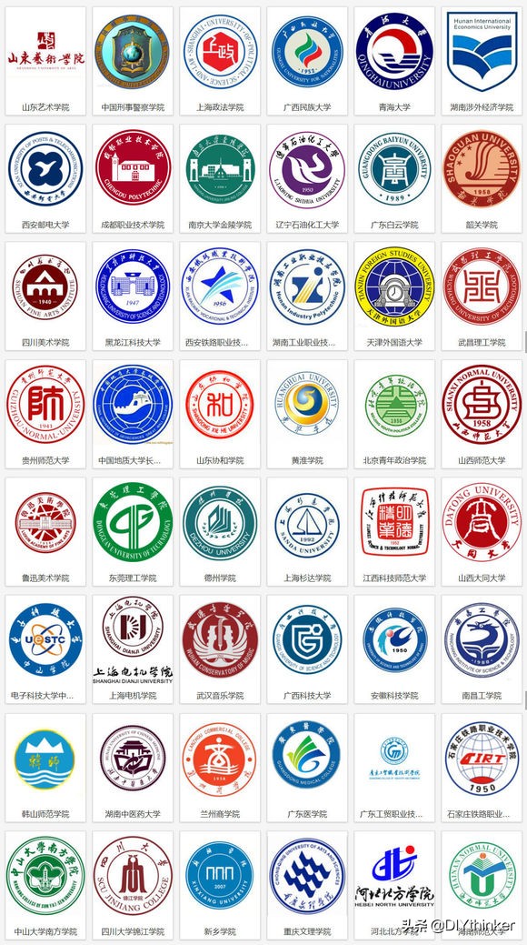 我这里收集整理了中国大学院校的校徽或院徽，找一找有你的母校吗