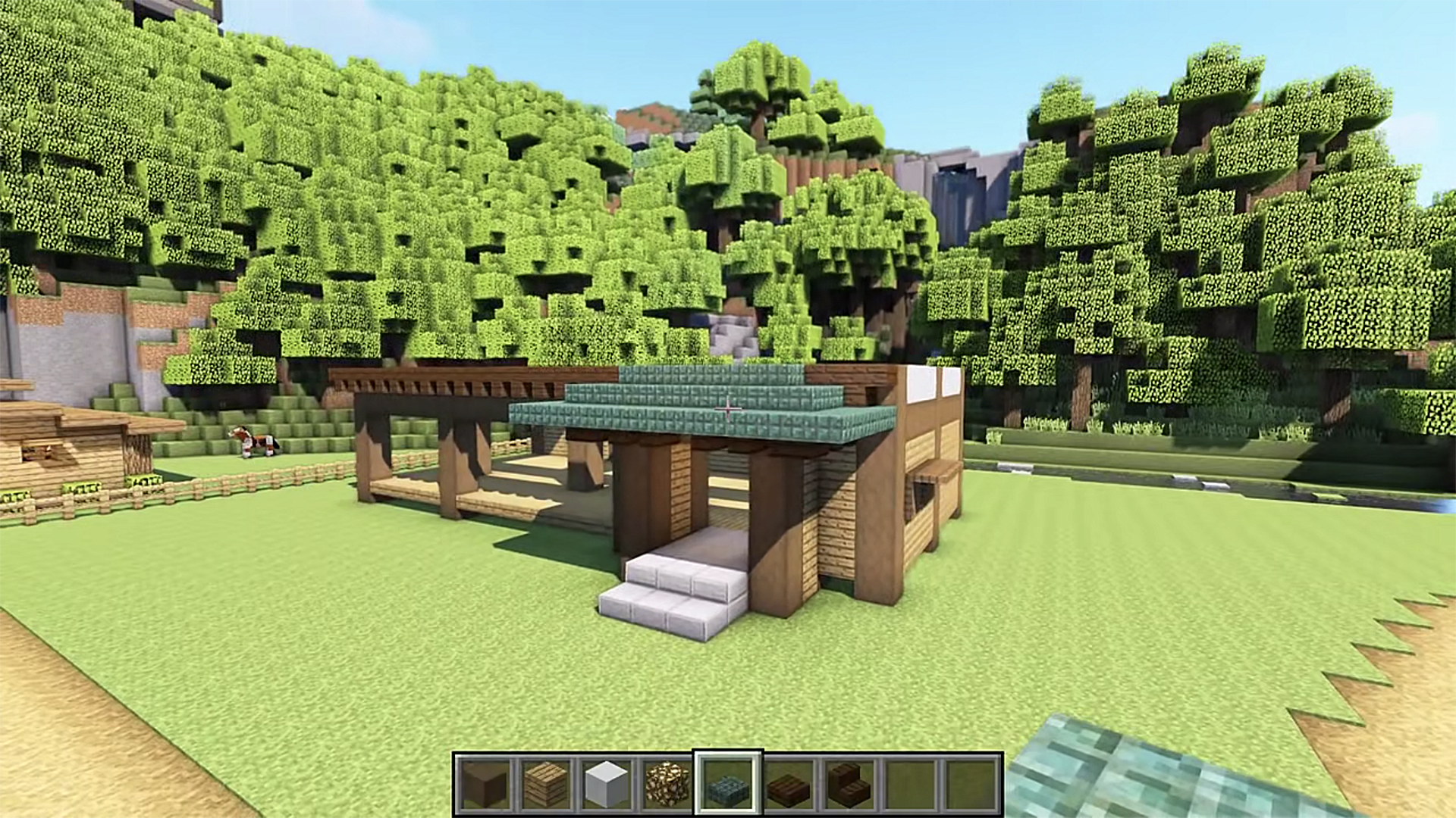 我的世界：妙用建筑思维 在MC方块世界中建造一个田间别墅