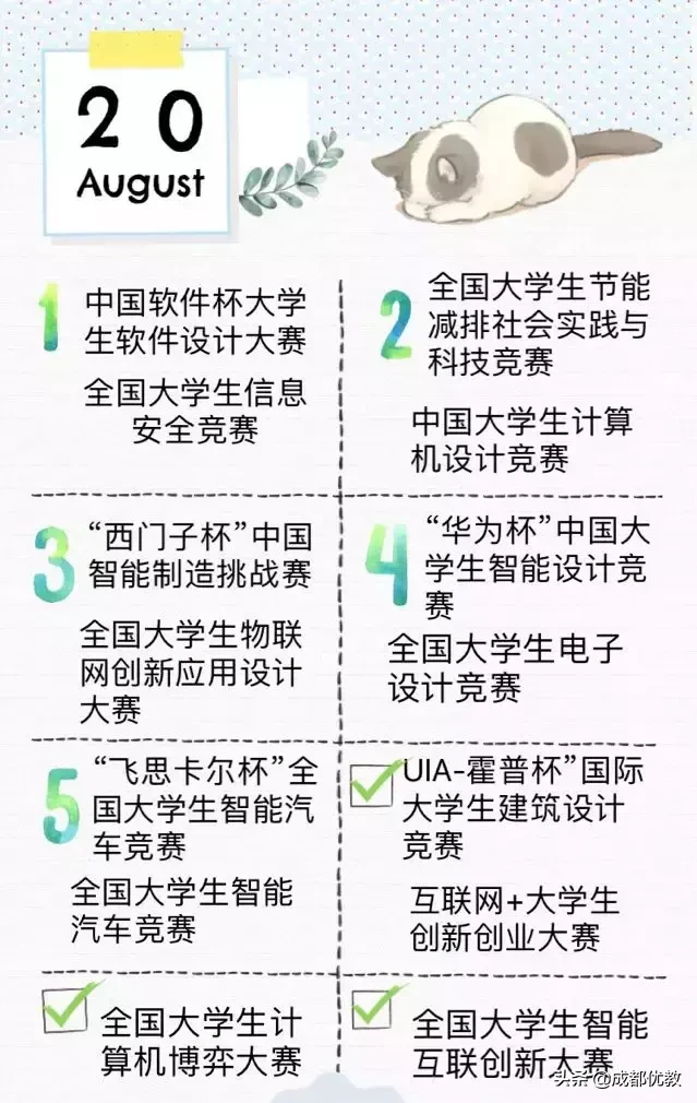 准大学生，励志保研必看的学科竞赛汇总！九月有6个，你准备了吗