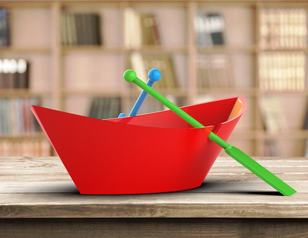 用SolidWorks画的小船和船桨，看图纸似乎挺复杂，但画起来并不难