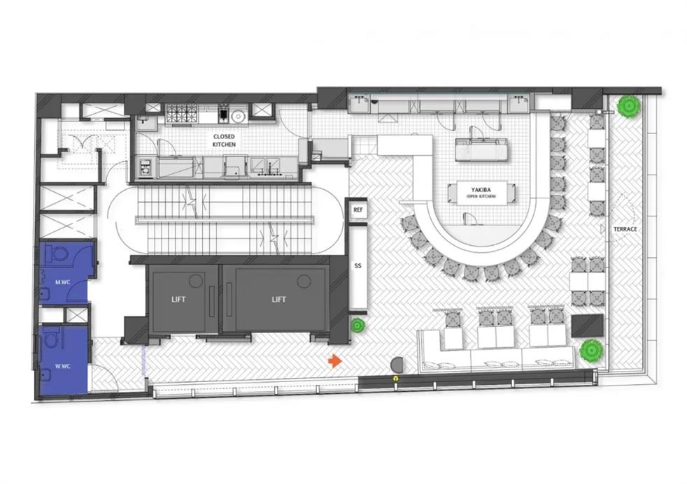 鸟笼包裹的日式烤肉店 | 顶级颜值Loft餐厅来了