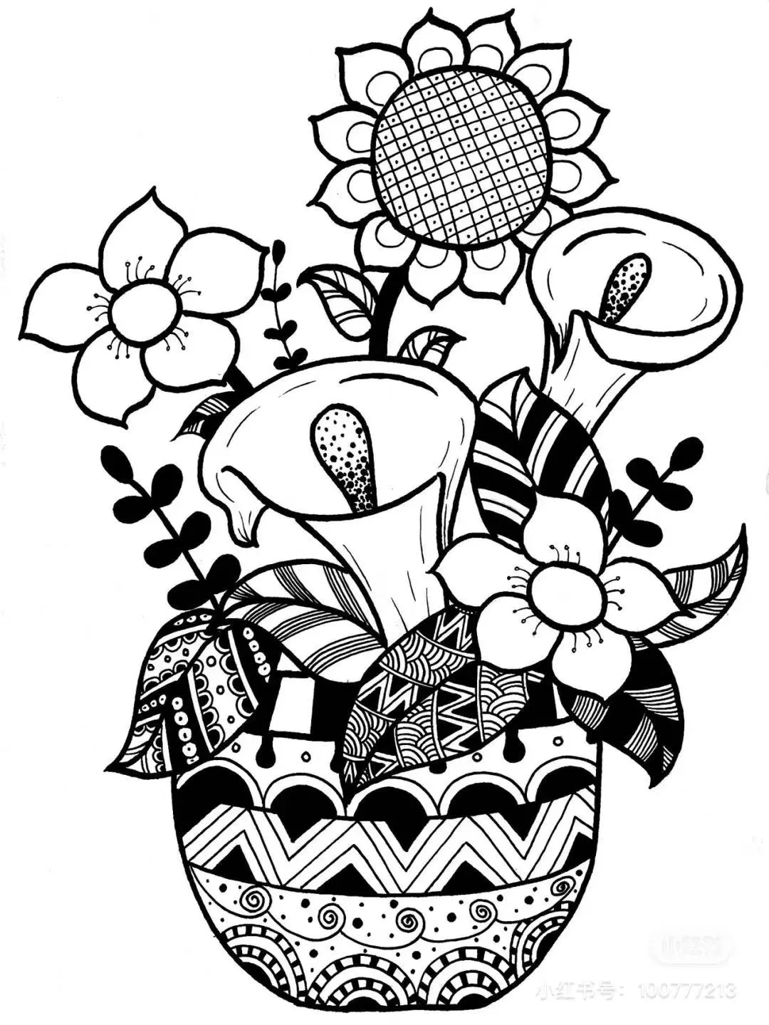 50种创意线描,用简单的笔画出超精美的画作,颜值好看又耐看