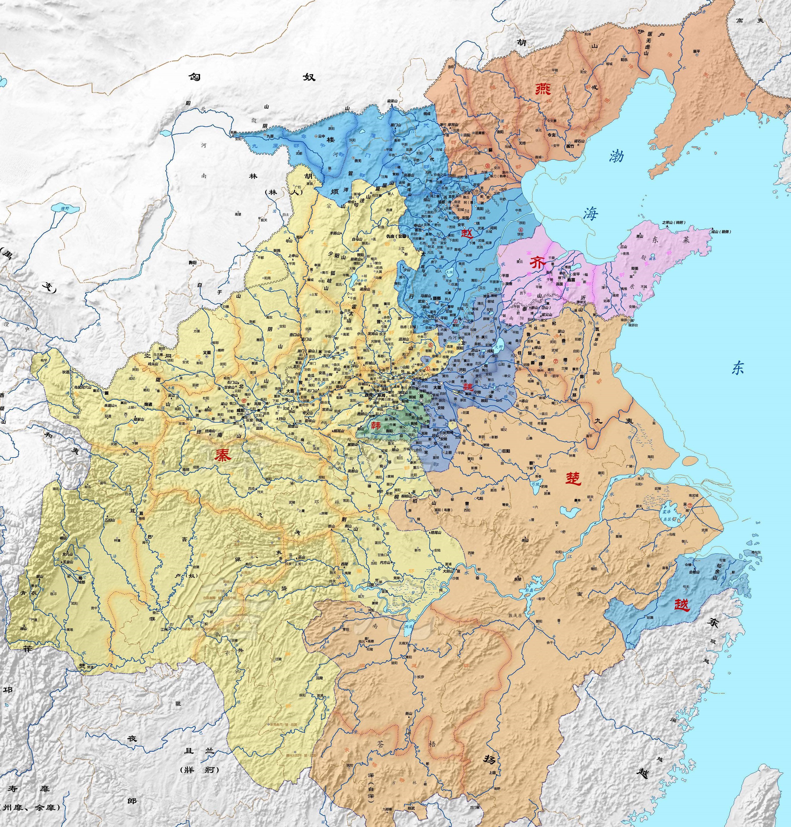 战国七雄分布图片大全（战国七雄的国力分析）