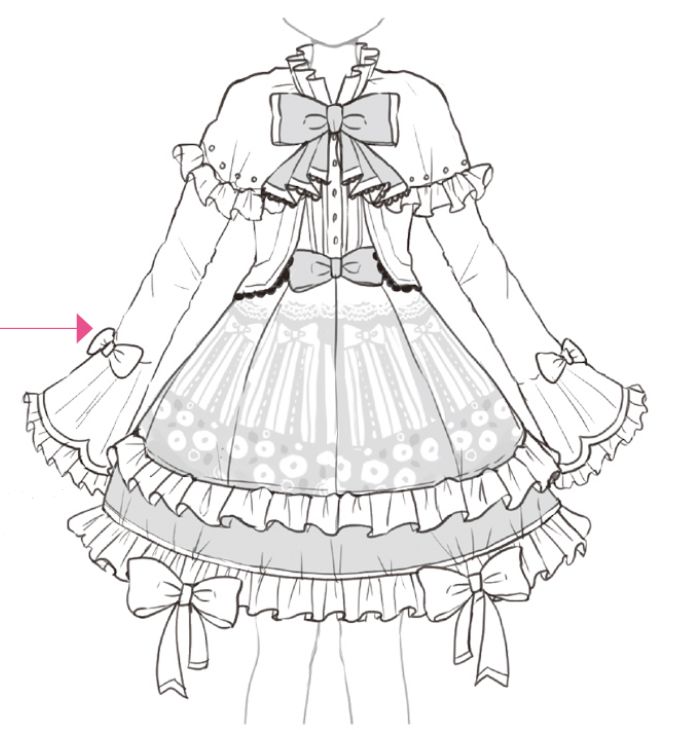 裙子怎么画裙子怎么画洛丽塔
