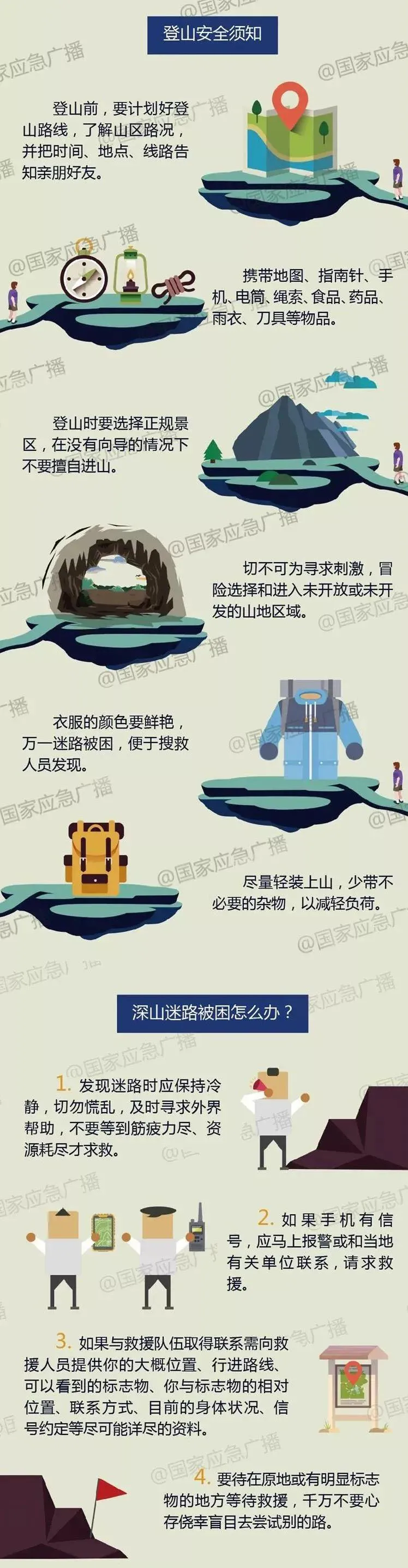 【暑期安全小课堂】关于登山，你一定要知道的安全知识