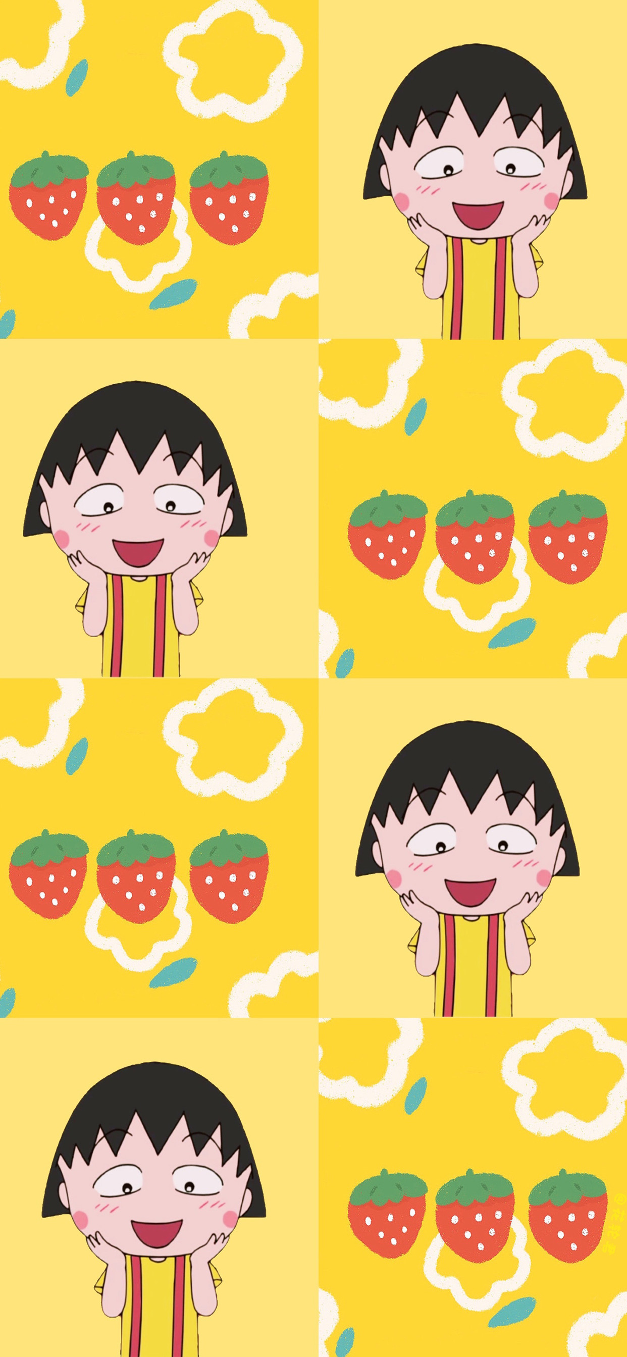 卡通动漫壁纸,樱桃小丸子专场,可爱爆了