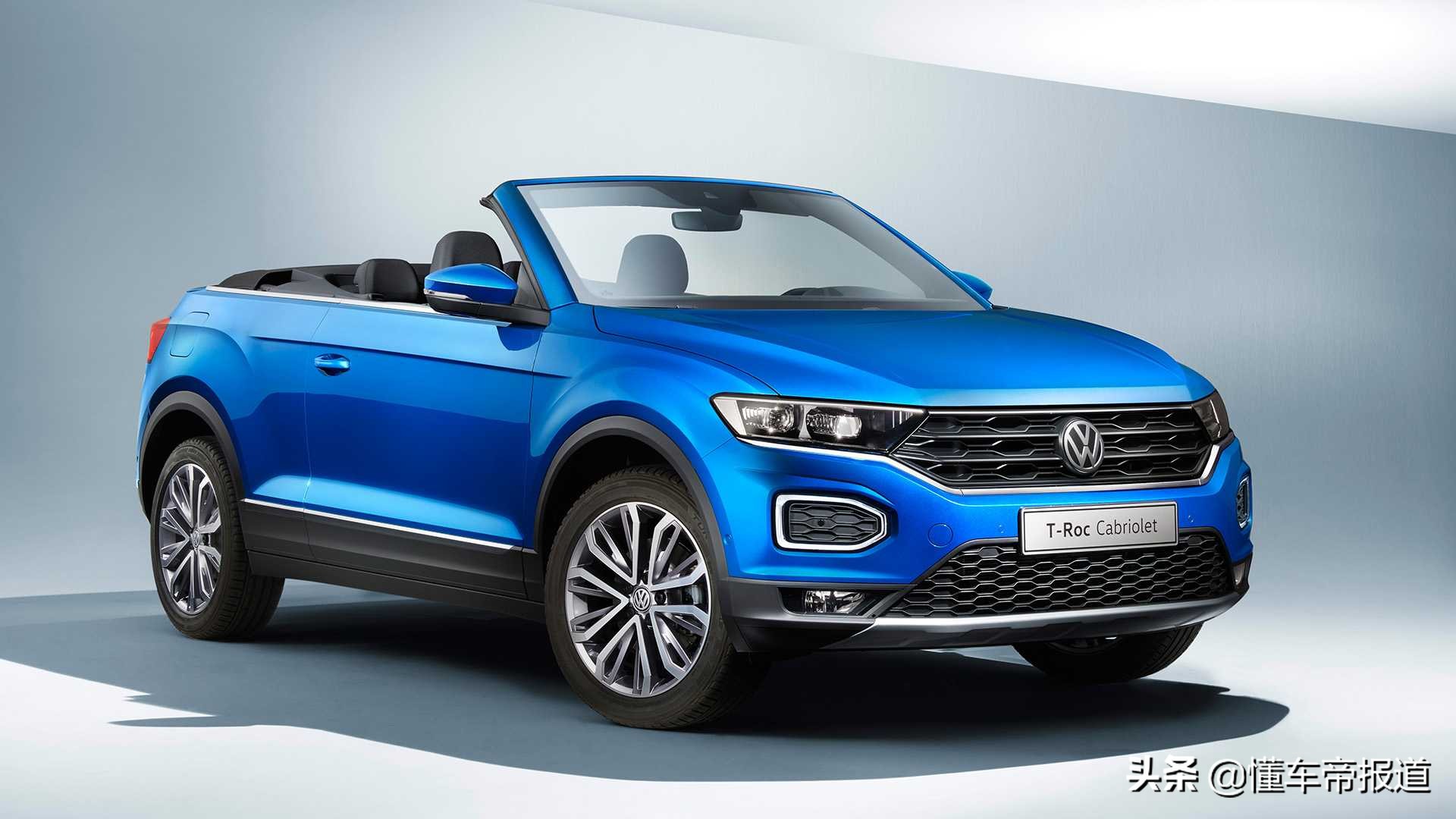 新车|大众敞篷suv心动吗?新款t-roc敞篷版实车曝光,年内发布