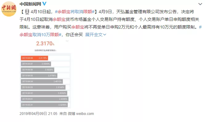 余额宝收益创 7 年新低，官方回应了