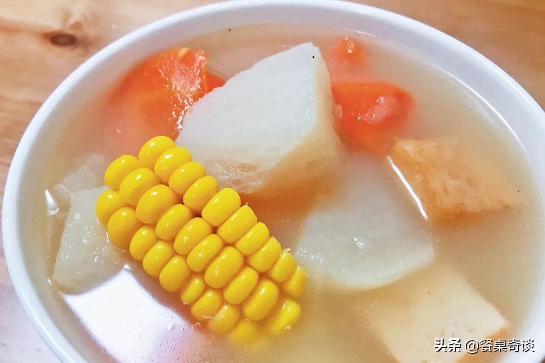 用萝卜炖的半素高汤白萝卜炖素汤