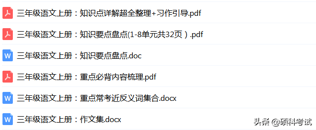 三年级语文上册字词+句子+组词综合训练，打好基础，考试不丢分！