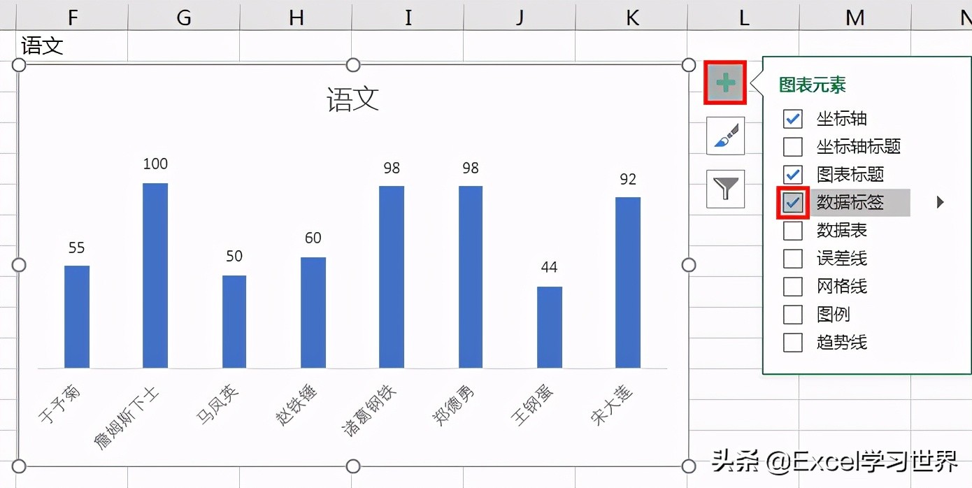 Excel – 用 indirect 函数制作动态图表
