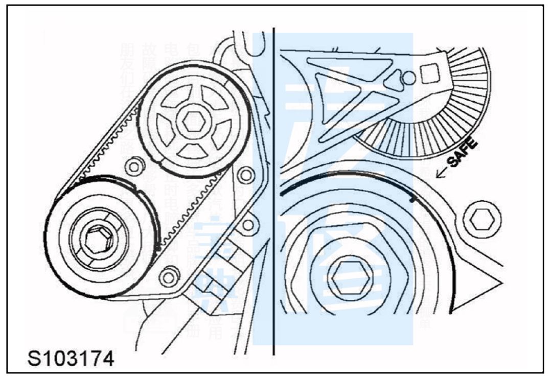 荣威350发电机皮带绕法图片(荣威发动机正时皮带示意图) - 赤虎壹号