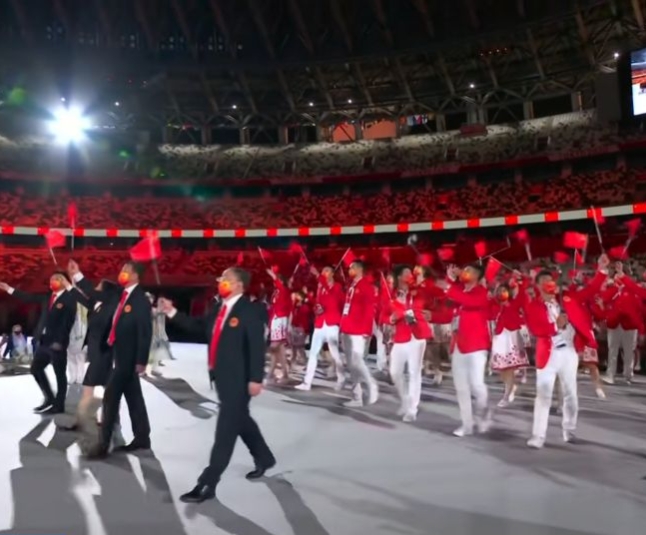 日本奥运会开幕式有哪些流程(图文带你看完东京奥运会开幕式全程！中国代表团旗手是女排主力)