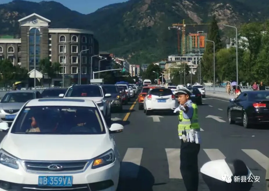 国庆安保,新县公安圆满交卷啦!