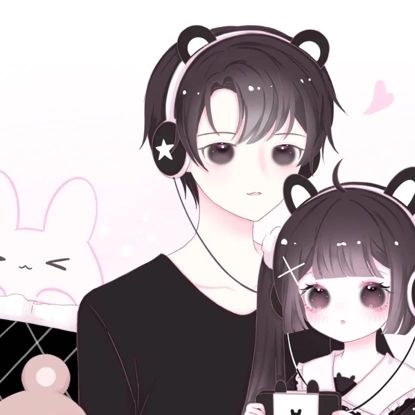 全网最"卡哇伊"情侣头像 #可爱的小朋友,我好喜欢你