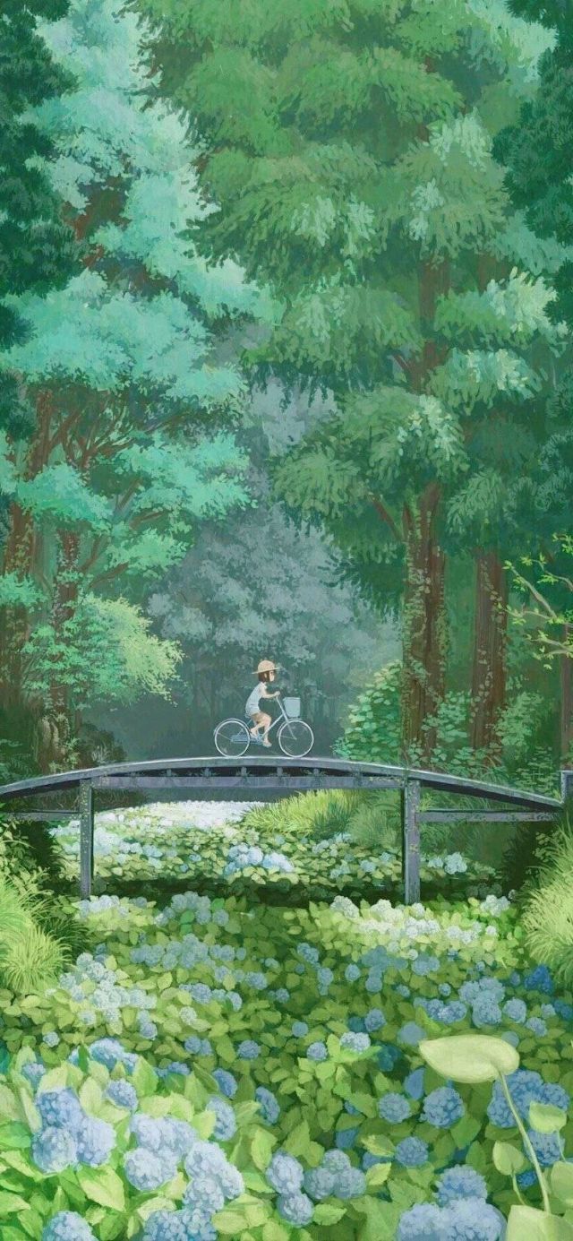 33张护眼绿色系壁纸背景图