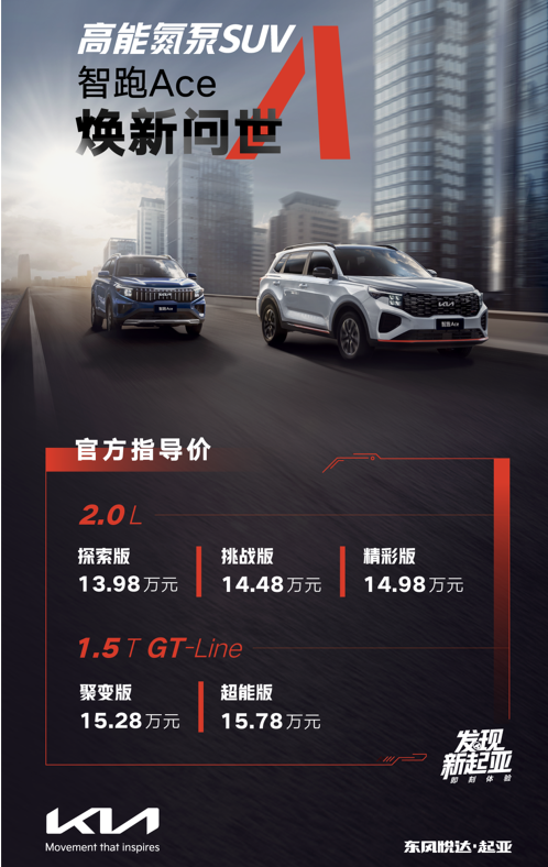 智跑Ace正式上市，最大优势就是超级发动机