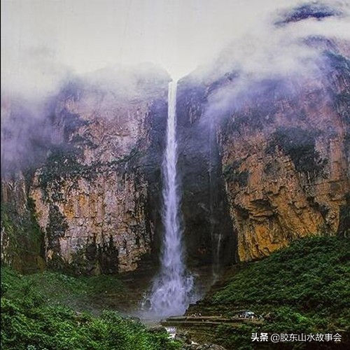远山的呼唤…梦见齐鲁第一大瀑布昆嵛山九龙池瀑布！