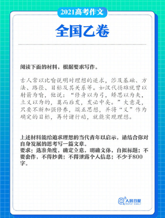 2021“高考作文”出炉！神剧《觉醒时代》押中，北京卷被嘲太简单