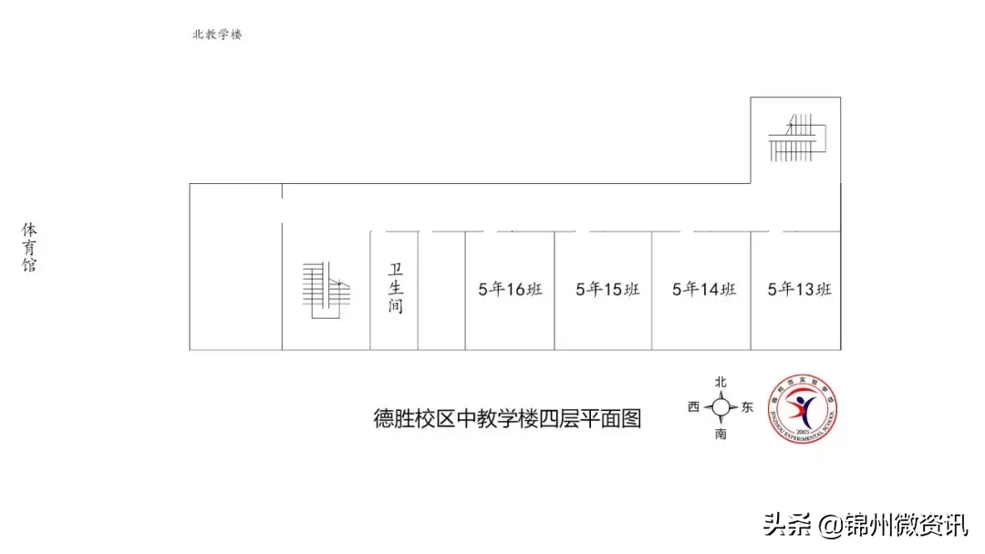 锦州市实验学校德胜校区各班教室分布图