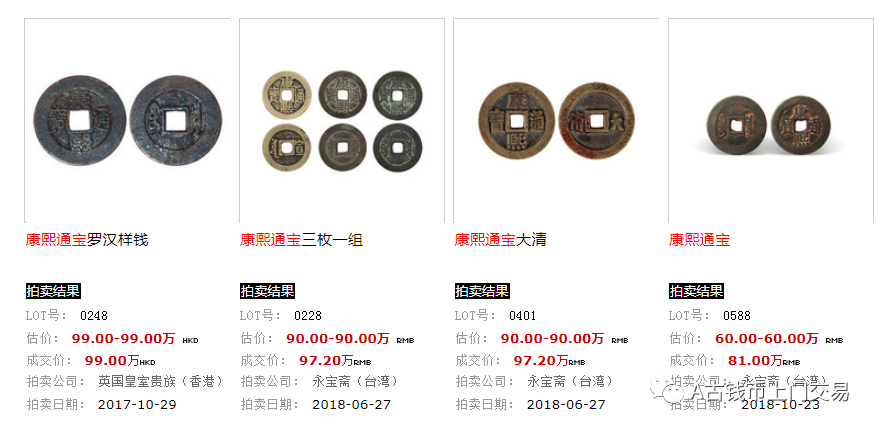 2020康熙通宝最新市场行情与成交价，它可不是一般的钱币