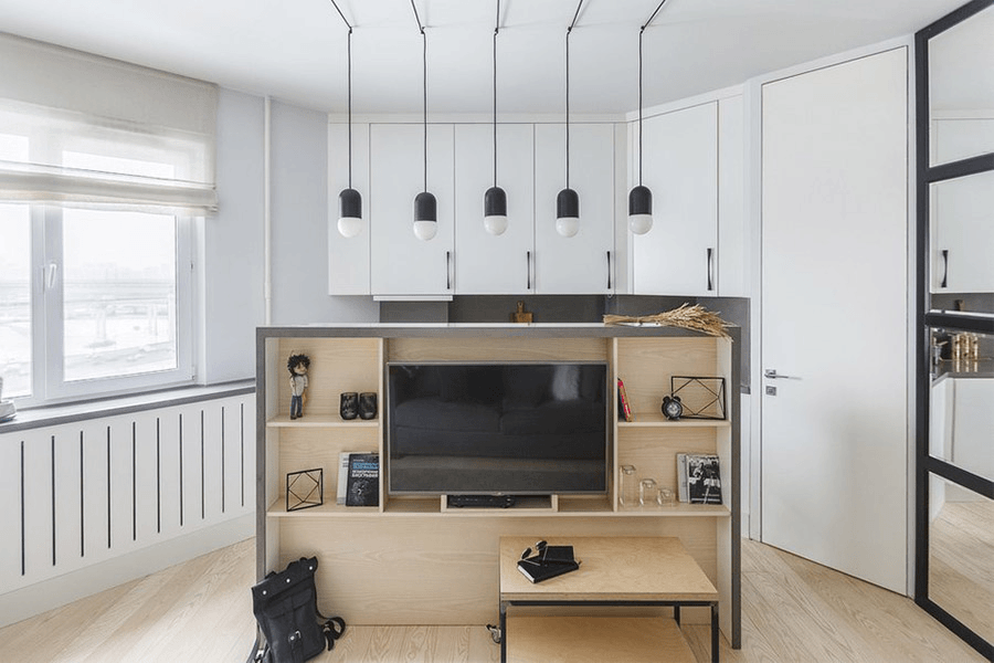 30㎡不到的小户型，老外设计也是可圈可点！收纳、家居功能太好