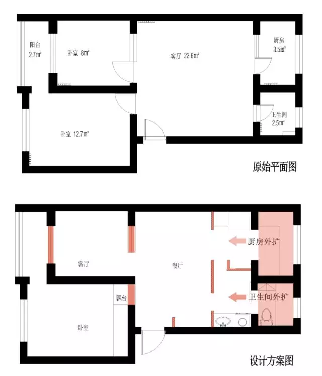 妹子爆改北京50m²旧屋！2㎡卫生间的暗宅，最终拥有阳光和大浴缸